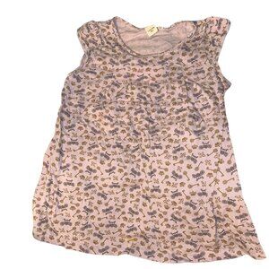 Laduree Paris France French pink Royal Carriage key print cotton knit dress 910